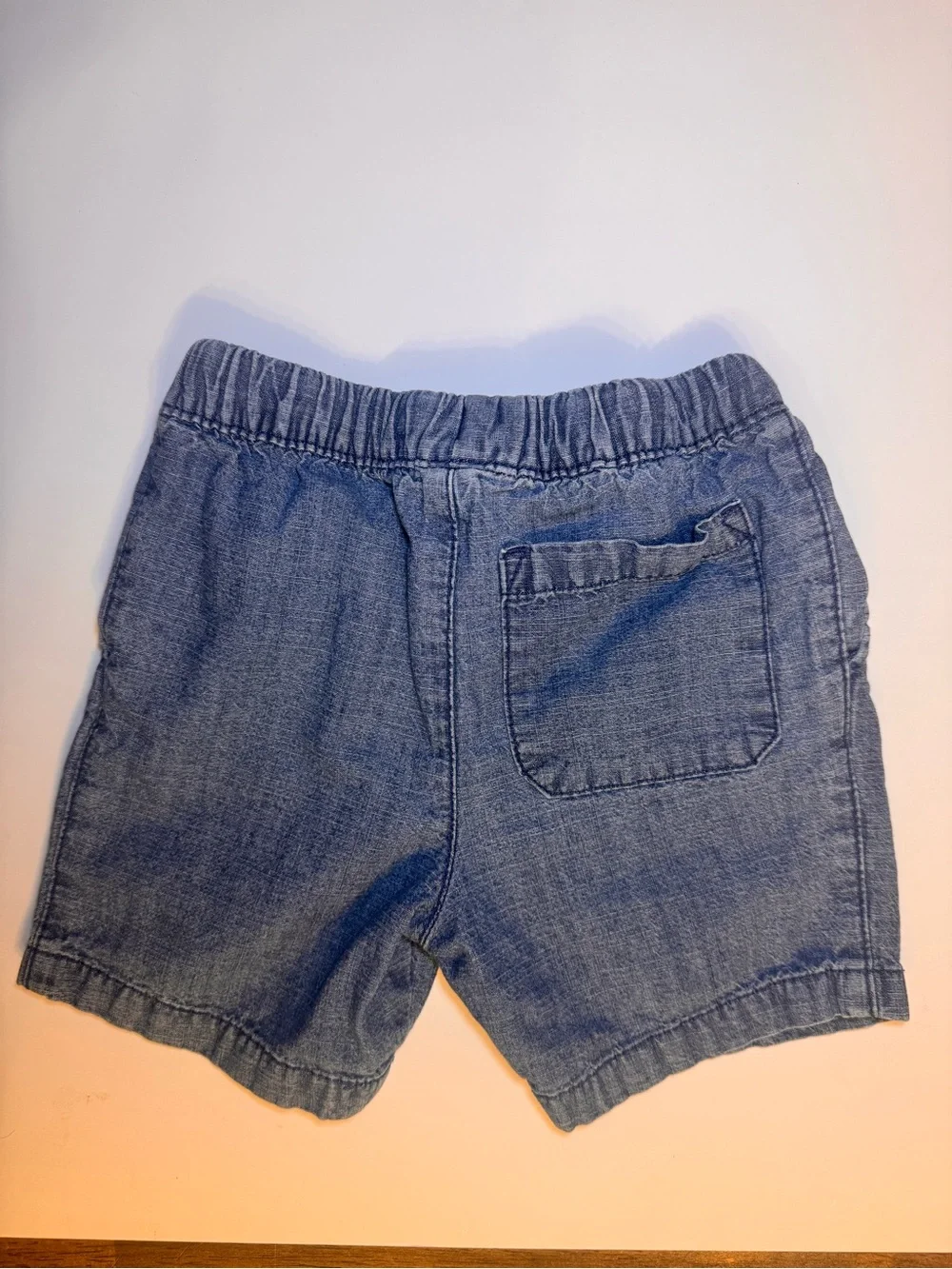 Carter’s Baby Boy 24M Chambray Blue Pull-On Shorts Drawstring